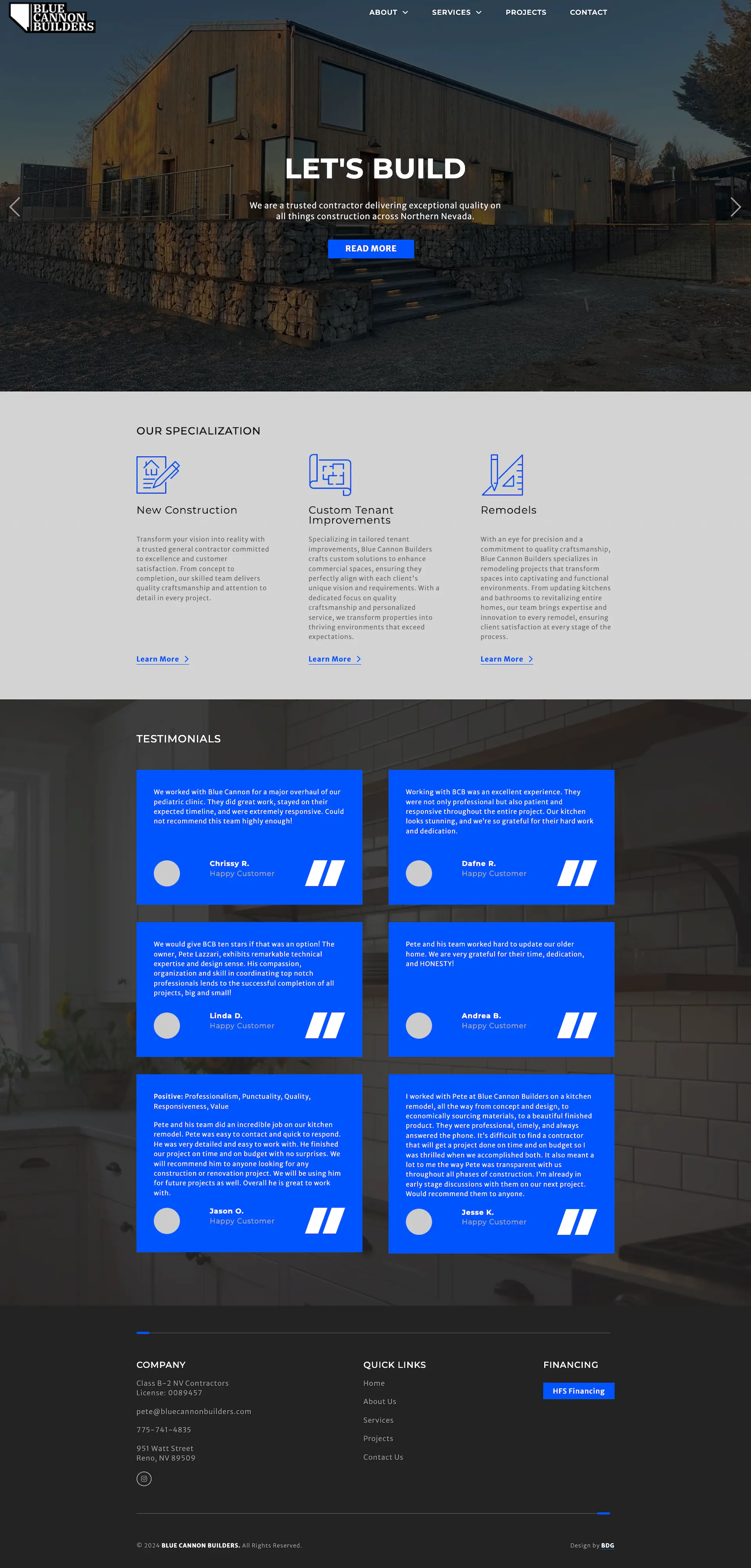 Blue Cannon Builders